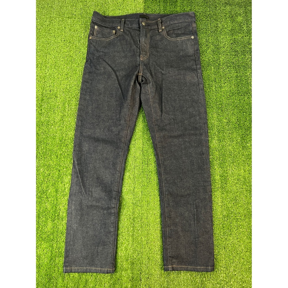Uniqlo Mens Slim Fit Stretch Jeans Indigo Blue Denim 34x32 321-479319